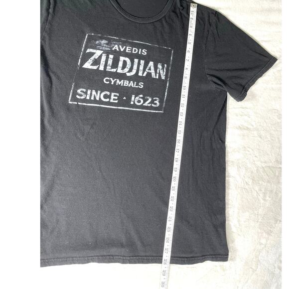 Zildjian Cymbals Graphic Tee Black Drum Shirt Size L - Picture 4 of 5